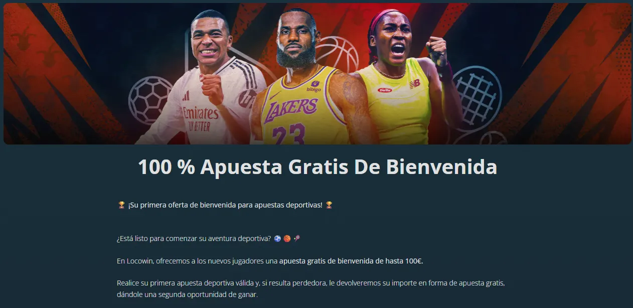 Oferta de apuesta gratuita deportiva